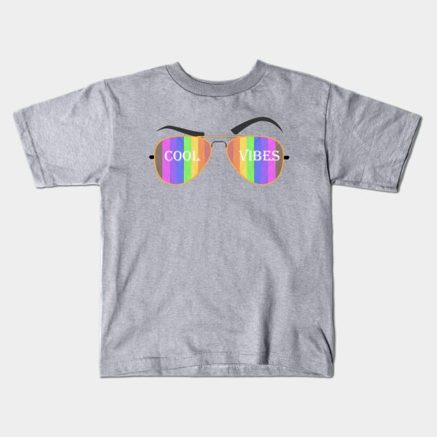 Aviator glasses Kids T-Shirt by Getia